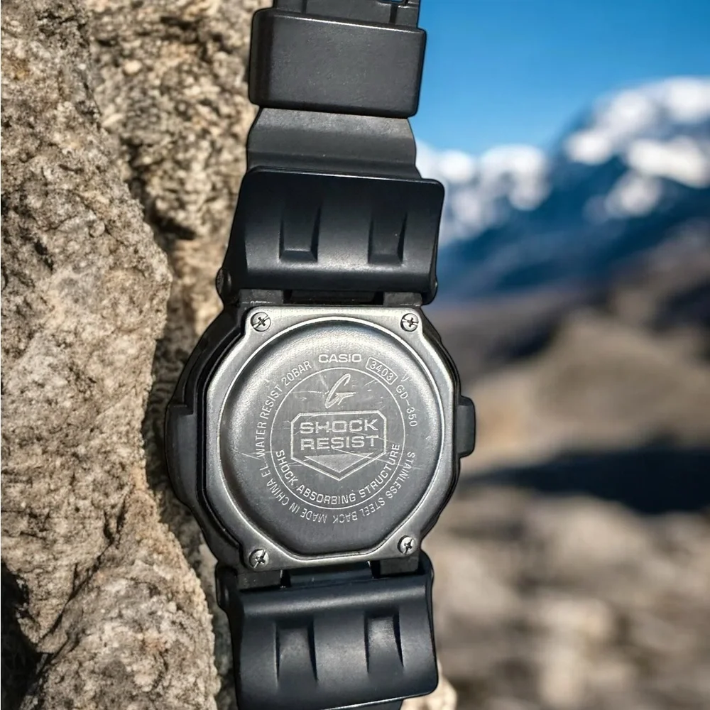 Casio GD-350 series G Shock Digital Watch Durable Design and Digital Display